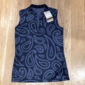 NWT Nike dri- fit XS victory sleeveless golf top,